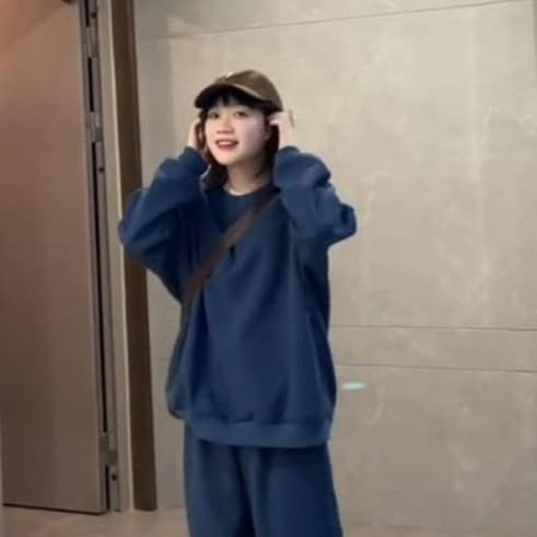 スウェット セットアップ ゆったりカジュアルスウェット上下セット
