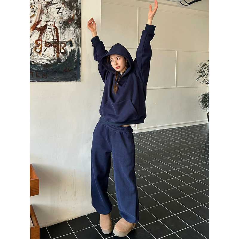 スウェット セットアップ ゆったりカジュアルスウェットアップ
