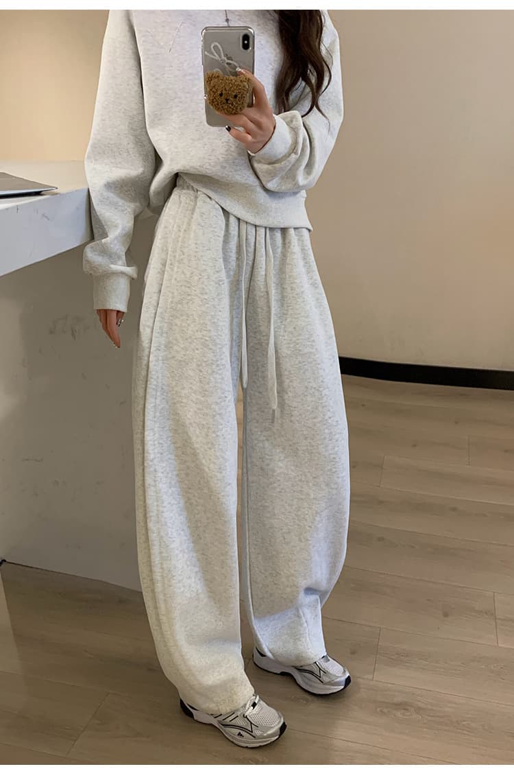 スウェット セットアップ ゆったりルーズスウェット上下セット