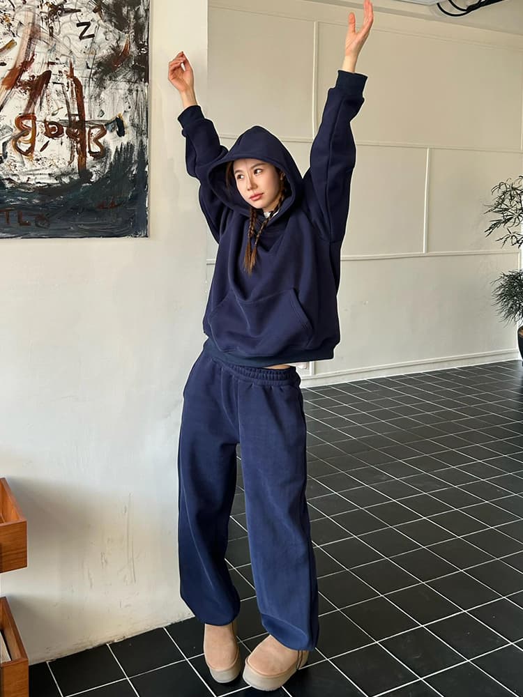 スウェット セットアップ ゆったりカジュアルスウェットアップ