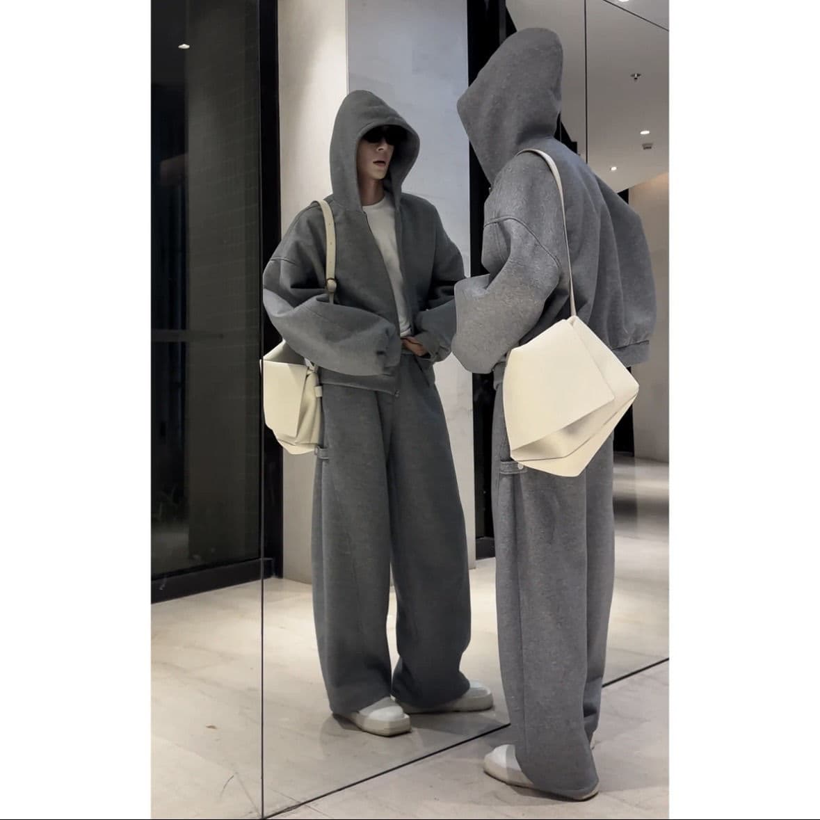 スウェット セットアップ オーバーサイズ ルーズスウェットアップ