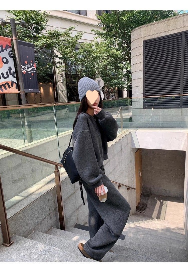 ゆったりシルエット スウェット セットアップ