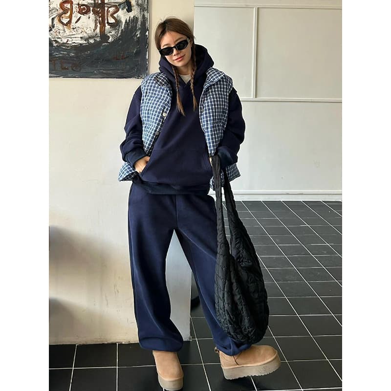スウェット セットアップ ゆったりカジュアルスウェットアップ
