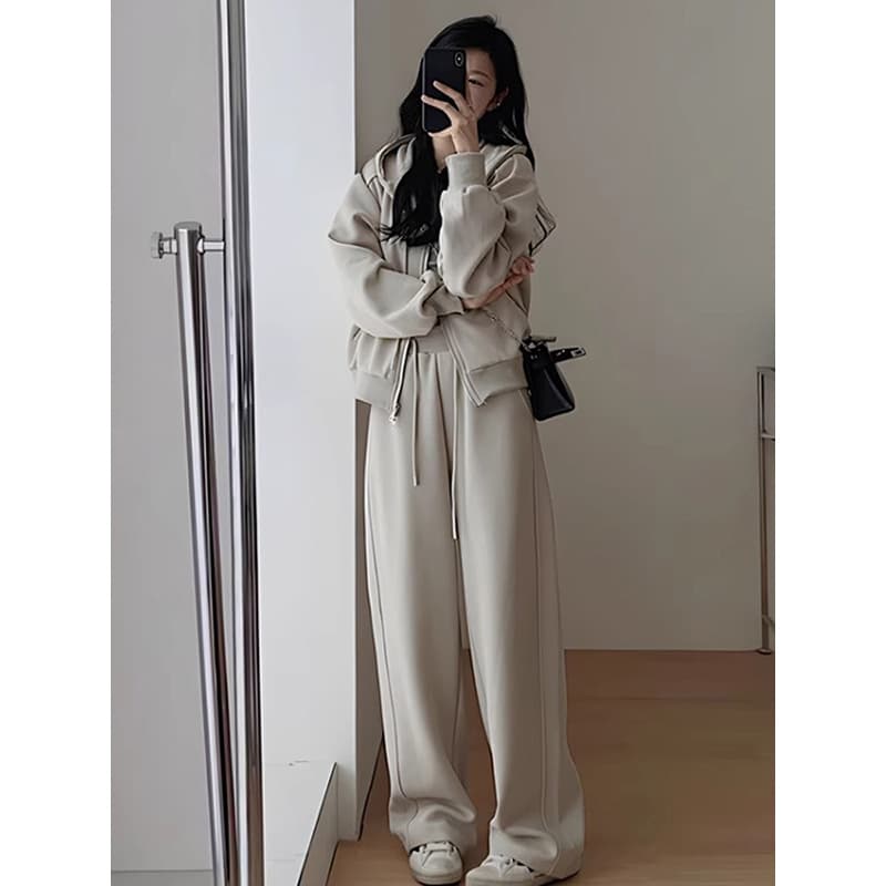 スウェット セットアップ ゆったりシルエットスウェットセットアップ