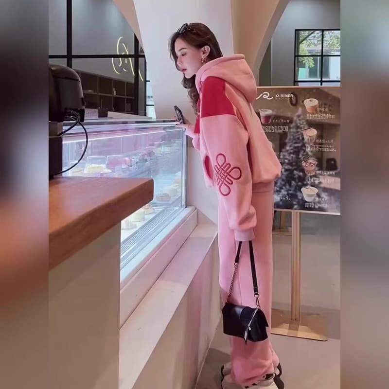 カジュアル スウェット セットアップ ラグジュアリー